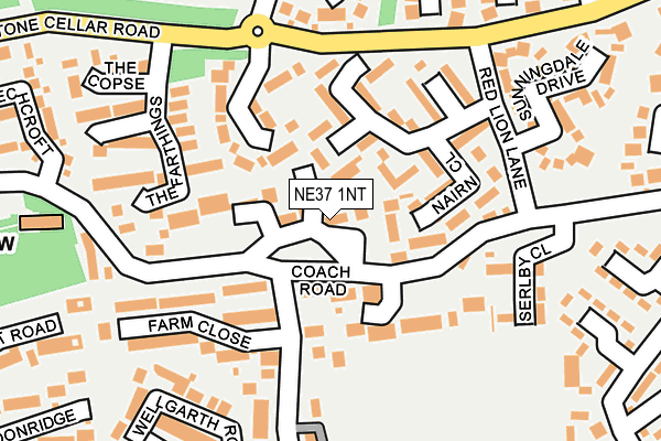 NE37 1NT map - OS OpenMap – Local (Ordnance Survey)