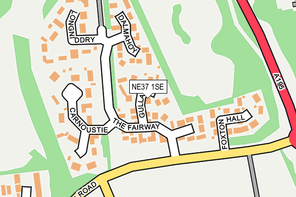 NE37 1SE map - OS OpenMap – Local (Ordnance Survey)