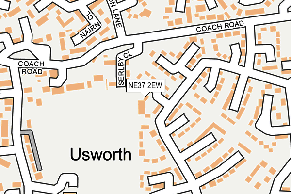 NE37 2EW map - OS OpenMap – Local (Ordnance Survey)