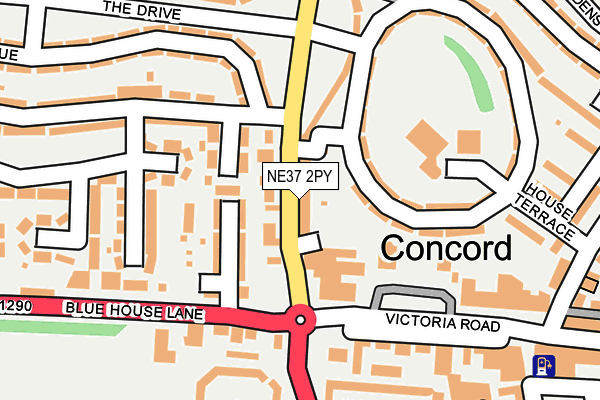 Map of CONCORD DISCOUNT WINE CENTRE LTD at local scale