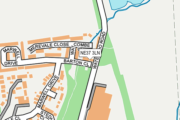 NE37 3LN map - OS OpenMap – Local (Ordnance Survey)