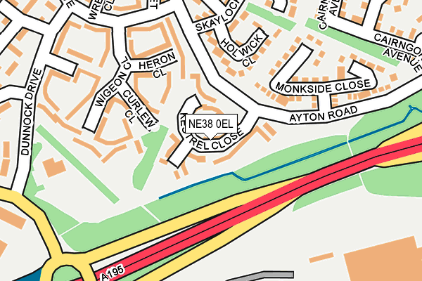 Map of WASHINGTON FABRICATION LTD at local scale