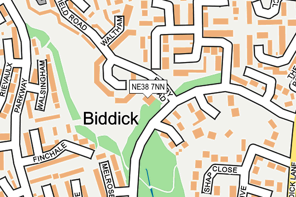 Map of BIDDICK ESTATES LIMITED at local scale
