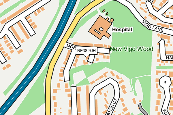 Map of SUNDERLAND GOLF CENTRE LIMITED at local scale