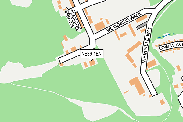 NE39 1EN map - OS OpenMap – Local (Ordnance Survey)