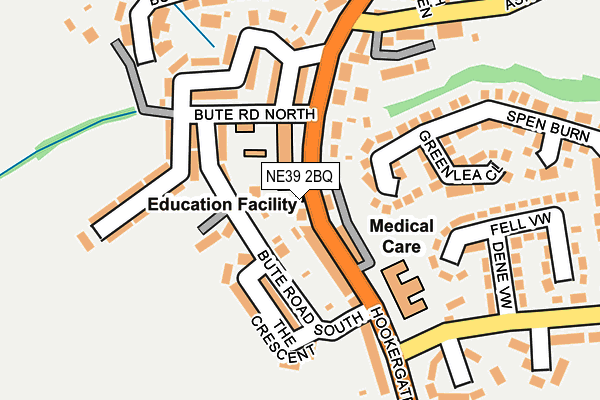 NE39 2BQ map - OS OpenMap – Local (Ordnance Survey)