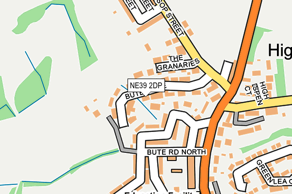 NE39 2DP map - OS OpenMap – Local (Ordnance Survey)