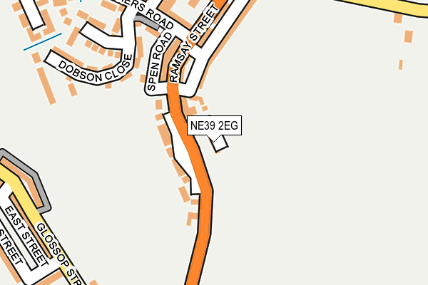 NE39 2EG map - OS OpenMap – Local (Ordnance Survey)