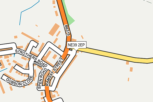 NE39 2EP map - OS OpenMap – Local (Ordnance Survey)