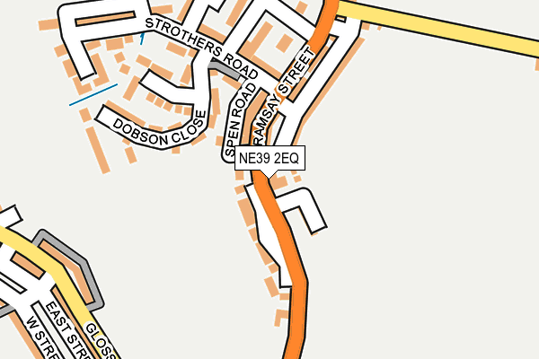 NE39 2EQ map - OS OpenMap – Local (Ordnance Survey)