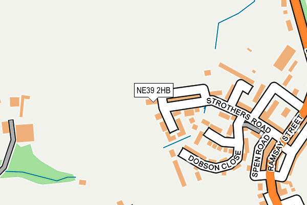 NE39 2HB map - OS OpenMap – Local (Ordnance Survey)