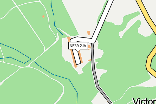 NE39 2JA map - OS OpenMap – Local (Ordnance Survey)