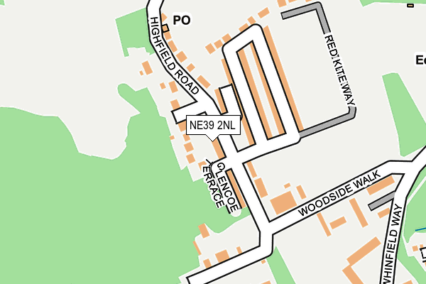 NE39 2NL map - OS OpenMap – Local (Ordnance Survey)