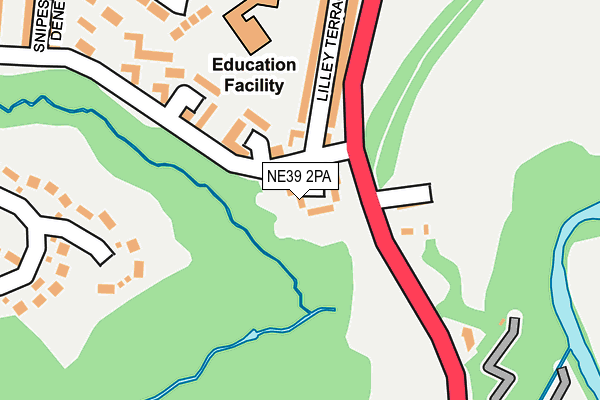 NE39 2PA map - OS OpenMap – Local (Ordnance Survey)