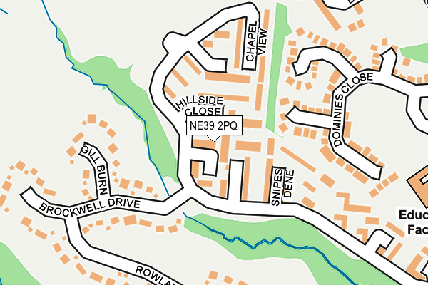 NE39 2PQ map - OS OpenMap – Local (Ordnance Survey)