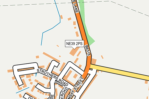 NE39 2PS map - OS OpenMap – Local (Ordnance Survey)