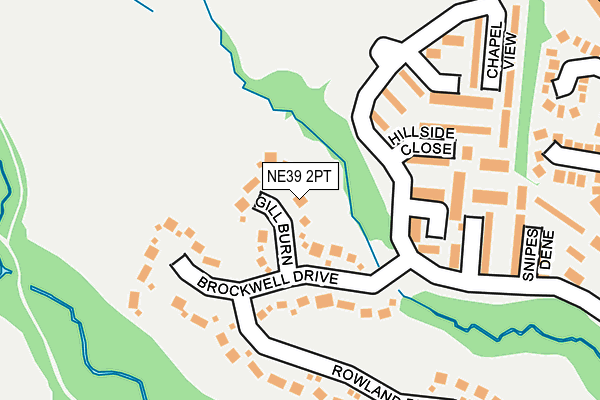 NE39 2PT map - OS OpenMap – Local (Ordnance Survey)