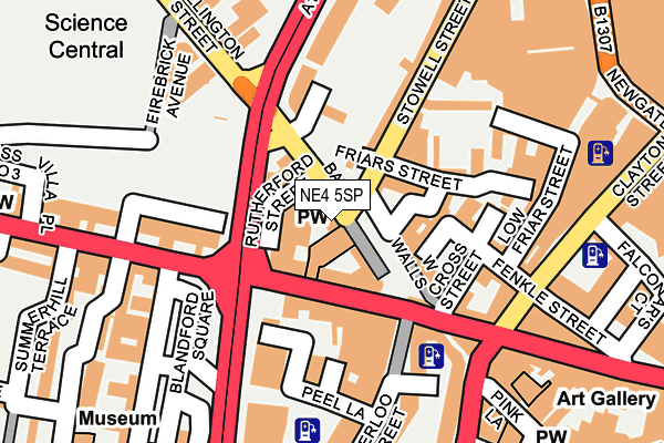 NE4 5SP map - OS OpenMap – Local (Ordnance Survey)