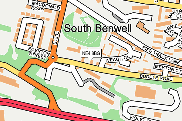 NE4 8BG map - OS OpenMap – Local (Ordnance Survey)