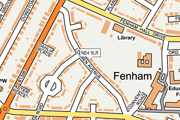 NE4 9LR map - OS OpenMap – Local (Ordnance Survey)