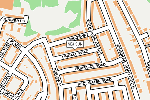 Map of NE TRADERS LTD at local scale