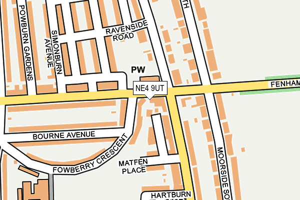 NE4 9UT map - OS OpenMap – Local (Ordnance Survey)