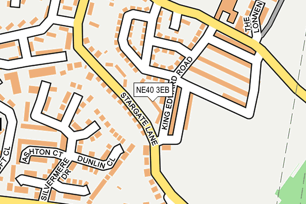 NE40 3EB map - OS OpenMap – Local (Ordnance Survey)