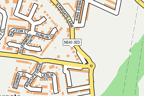 NE40 3ED map - OS OpenMap – Local (Ordnance Survey)