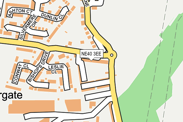 NE40 3EE map - OS OpenMap – Local (Ordnance Survey)