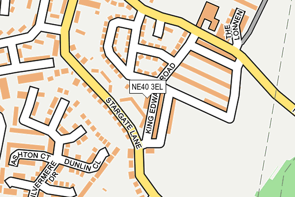 NE40 3EL map - OS OpenMap – Local (Ordnance Survey)