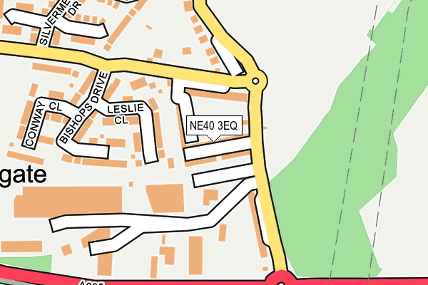 NE40 3EQ map - OS OpenMap – Local (Ordnance Survey)