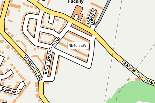 NE40 3EW map - OS OpenMap – Local (Ordnance Survey)