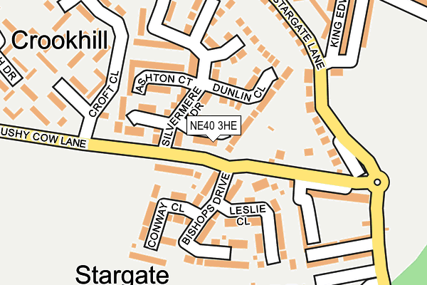 NE40 3HE map - OS OpenMap – Local (Ordnance Survey)