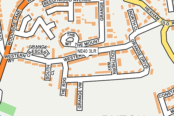 NE40 3LR map - OS OpenMap – Local (Ordnance Survey)