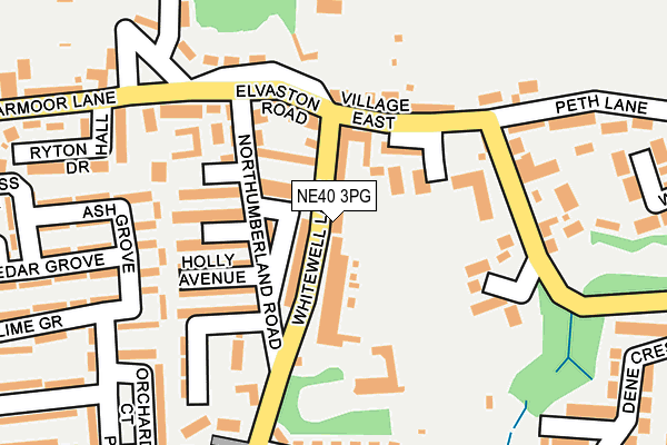 NE40 3PG map - OS OpenMap – Local (Ordnance Survey)