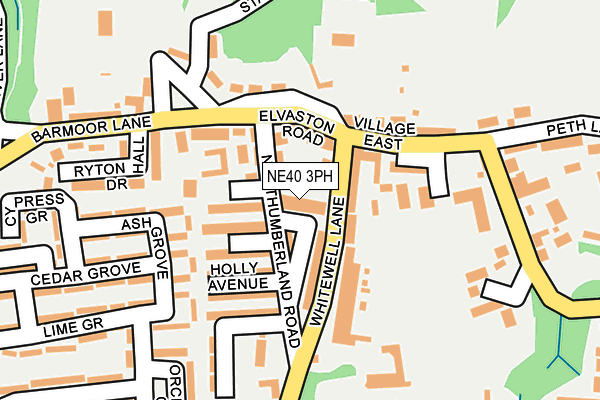 NE40 3PH map - OS OpenMap – Local (Ordnance Survey)