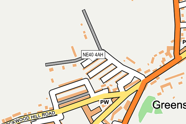 NE40 4AH map - OS OpenMap – Local (Ordnance Survey)