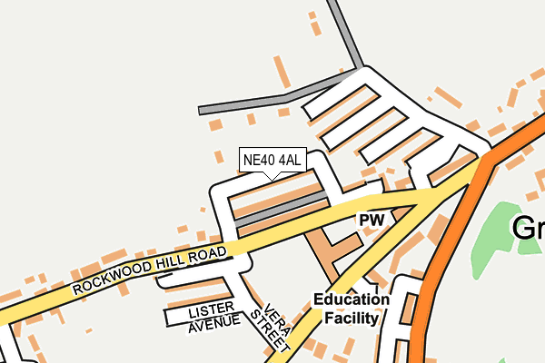 NE40 4AL map - OS OpenMap – Local (Ordnance Survey)