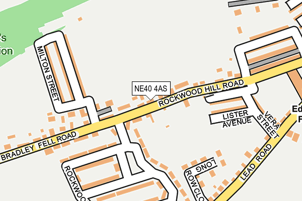 NE40 4AS map - OS OpenMap – Local (Ordnance Survey)