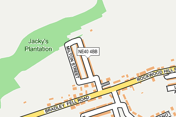 NE40 4BB map - OS OpenMap – Local (Ordnance Survey)
