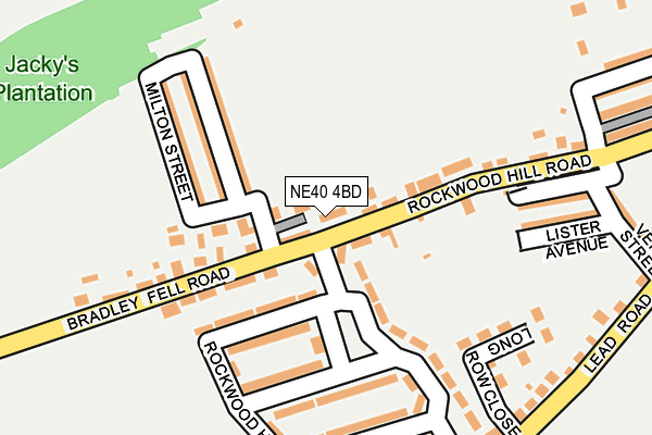 NE40 4BD map - OS OpenMap – Local (Ordnance Survey)