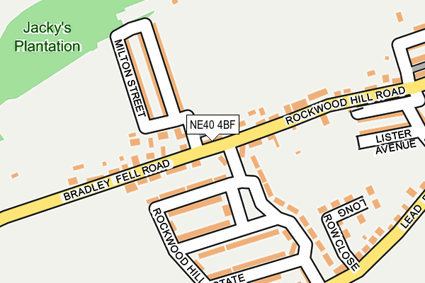 NE40 4BF map - OS OpenMap – Local (Ordnance Survey)