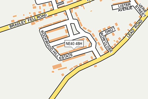 NE40 4BH map - OS OpenMap – Local (Ordnance Survey)