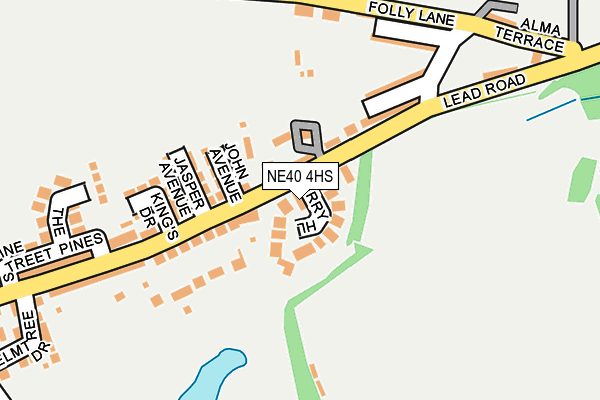 NE40 4HS map - OS OpenMap – Local (Ordnance Survey)