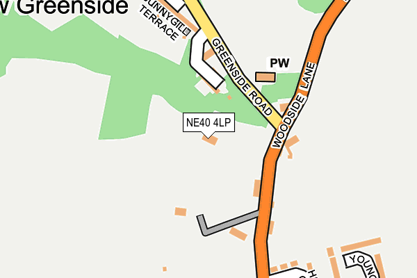 NE40 4LP map - OS OpenMap – Local (Ordnance Survey)