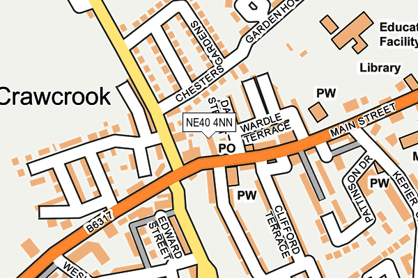 NE40 4NN map - OS OpenMap – Local (Ordnance Survey)