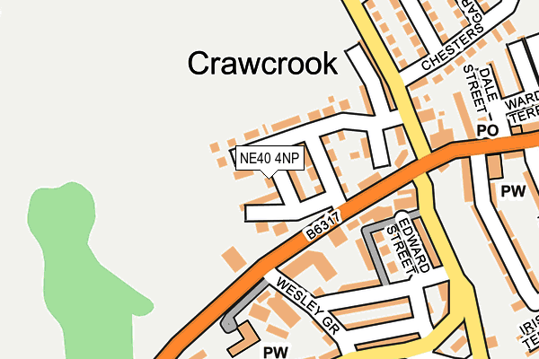 NE40 4NP map - OS OpenMap – Local (Ordnance Survey)