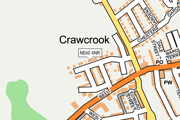 NE40 4NR map - OS OpenMap – Local (Ordnance Survey)