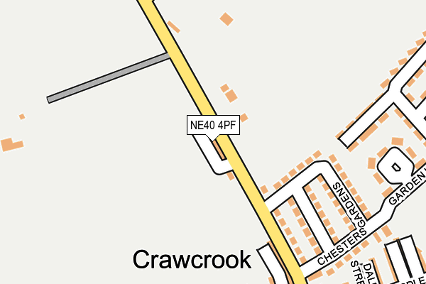 NE40 4PF map - OS OpenMap – Local (Ordnance Survey)