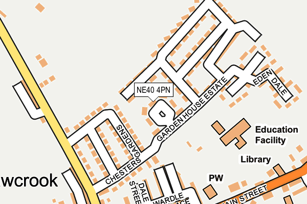 NE40 4PN map - OS OpenMap – Local (Ordnance Survey)